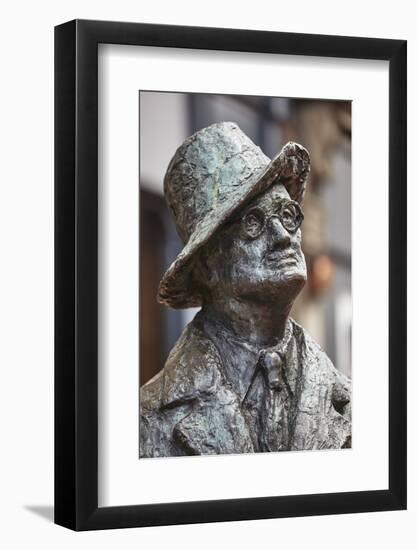 Statue of James Joyce, O'Connell Street, Dublin, Republic of Ireland, Europe-Nigel Hicks-Framed Photographic Print
