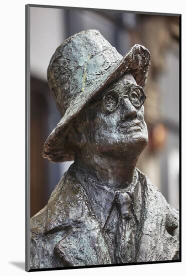 Statue of James Joyce, O'Connell Street, Dublin, Republic of Ireland, Europe-Nigel Hicks-Mounted Photographic Print