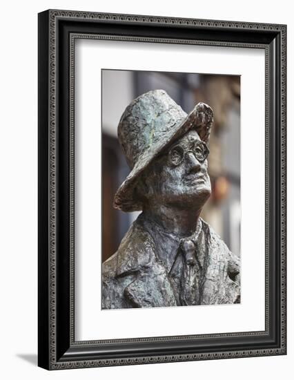 Statue of James Joyce, O'Connell Street, Dublin, Republic of Ireland, Europe-Nigel Hicks-Framed Photographic Print