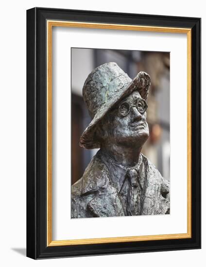 Statue of James Joyce, O'Connell Street, Dublin, Republic of Ireland, Europe-Nigel Hicks-Framed Photographic Print