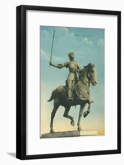 Statue of Jeanne d'Arc-null-Framed Art Print