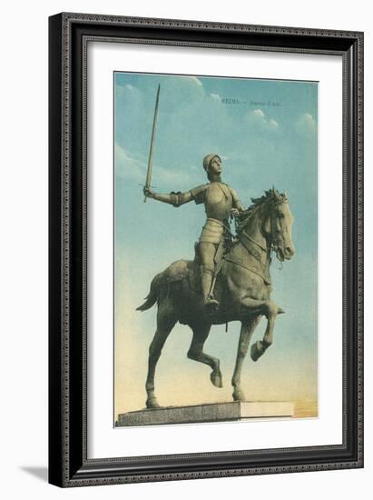 Statue of Jeanne d'Arc-null-Framed Art Print