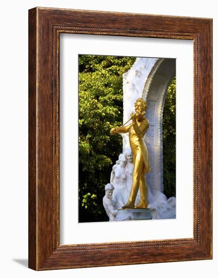 Statue of Johann Strauss, Stadtpark, Vienna, Austria, Central Europe-Neil Farrin-Framed Photographic Print