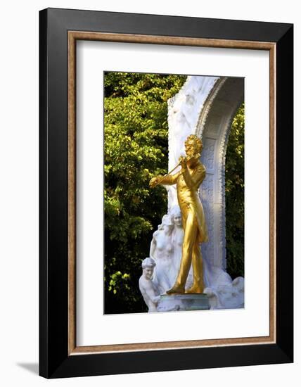 Statue of Johann Strauss, Stadtpark, Vienna, Austria, Central Europe-Neil Farrin-Framed Photographic Print