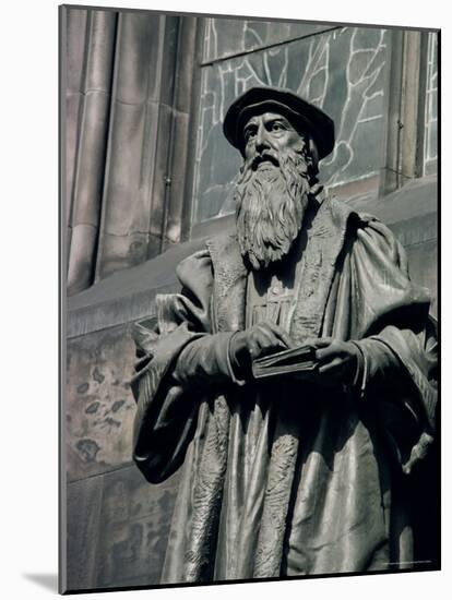 Statue of John Knox, Edinburgh, Lothian, Scotland, United Kingdom-Adam Woolfitt-Mounted Photographic Print