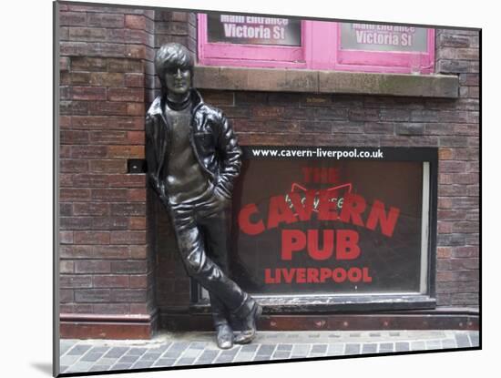Statue of John Lennon Close to the Original Cavern Club, Matthew Street-Ethel Davies-Mounted Photographic Print