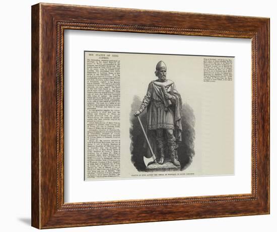 Statue of King Alfred the Great, at Wantage-null-Framed Giclee Print