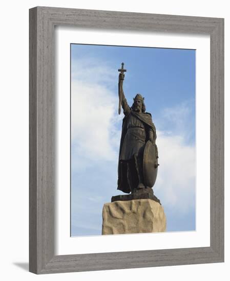 Statue of King Alfred, Winchester, Hampshire, England, United Kingdom, Europe-Rawlings Walter-Framed Photographic Print