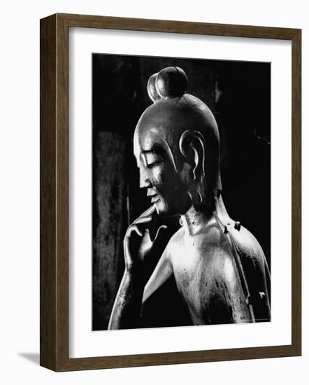 Statue of Kwan Yin, Buddhist Impersonation of Wisdom and Compassion-Howard Sochurek-Framed Photographic Print