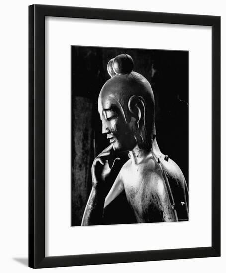 Statue of Kwan Yin, Buddhist Impersonation of Wisdom and Compassion-Howard Sochurek-Framed Photographic Print