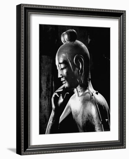 Statue of Kwan Yin, Buddhist Impersonation of Wisdom and Compassion-Howard Sochurek-Framed Photographic Print