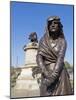 Statue of Lady Macbeth with William Shakespeare Behind, Stratford Upon Avon, Warwickshire, England,-David Hughes-Mounted Photographic Print