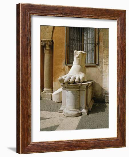 Statue of Large Foot, Capitol Hill, Rome, Lazio, Italy, Europe-Philip Craven-Framed Photographic Print