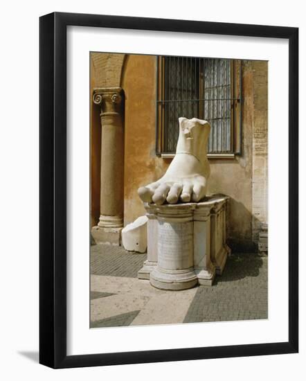 Statue of Large Foot, Capitol Hill, Rome, Lazio, Italy, Europe-Philip Craven-Framed Photographic Print