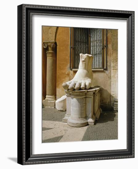 Statue of Large Foot, Capitol Hill, Rome, Lazio, Italy, Europe-Philip Craven-Framed Photographic Print