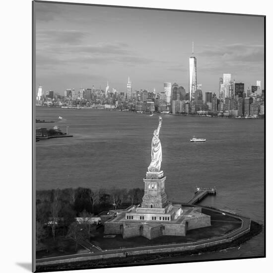 Statue of Liberty and Lower Manhattan, New York City, New York, USA-Jon Arnold-Mounted Photographic Print