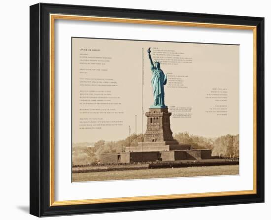 Statue of Liberty Architecture-Phil Maier-Framed Art Print