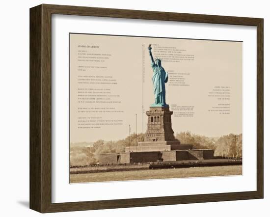 Statue of Liberty Architecture-Phil Maier-Framed Art Print