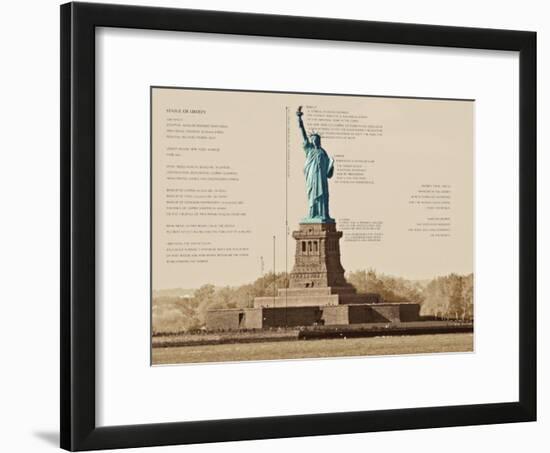 Statue of Liberty Architecture-Phil Maier-Framed Art Print