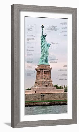 Statue of Liberty Architecture-Phil Maier-Framed Art Print