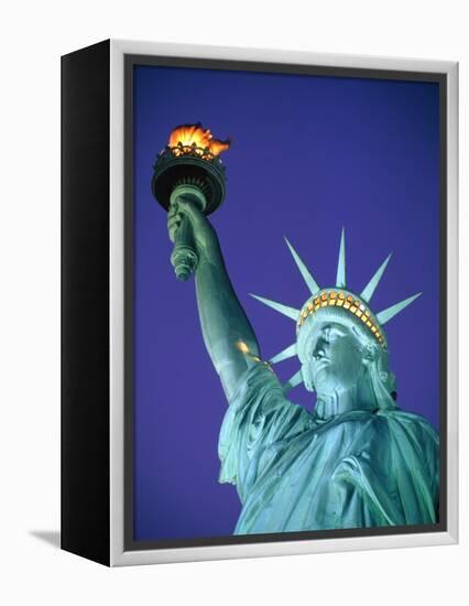 Statue of Liberty in New York City at dusk-Alan Schein-Framed Premier Image Canvas