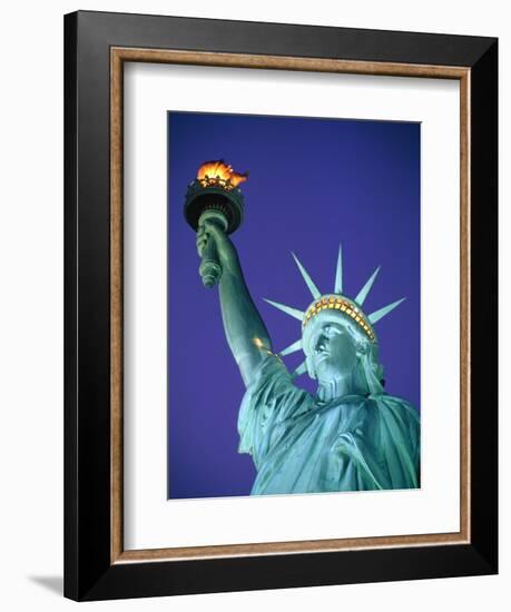 Statue of Liberty in New York City at dusk-Alan Schein-Framed Premium Photographic Print