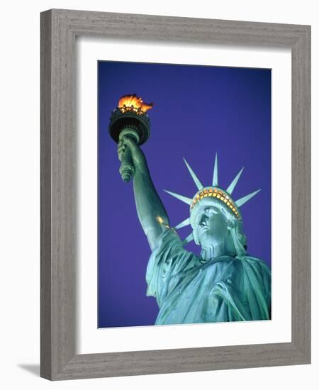 Statue of Liberty in New York City at dusk-Alan Schein-Framed Photographic Print