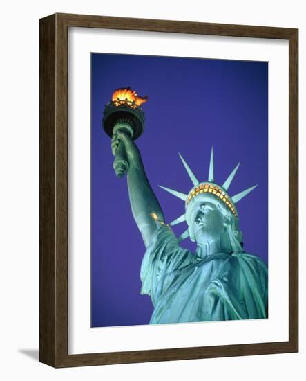 Statue of Liberty in New York City at dusk-Alan Schein-Framed Photographic Print