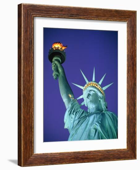 Statue of Liberty in New York City at dusk-Alan Schein-Framed Photographic Print