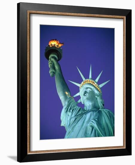 Statue of Liberty in New York City at dusk-Alan Schein-Framed Photographic Print