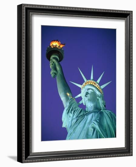 Statue of Liberty in New York City at dusk-Alan Schein-Framed Photographic Print