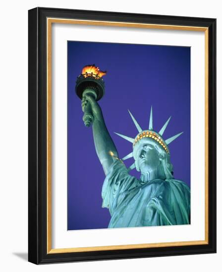 Statue of Liberty in New York City at dusk-Alan Schein-Framed Photographic Print