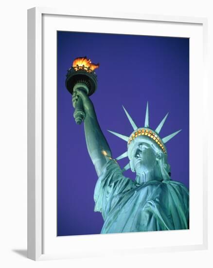 Statue of Liberty in New York City at dusk-Alan Schein-Framed Photographic Print