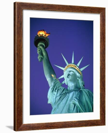 Statue of Liberty in New York City at dusk-Alan Schein-Framed Photographic Print