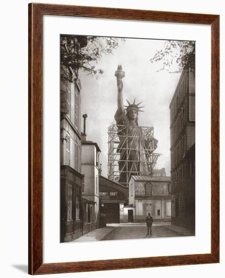 Statue of Liberty in Paris, c.1886-null-Framed Art Print