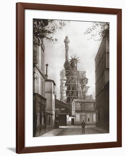 Statue of Liberty in Paris, c.1886-null-Framed Art Print