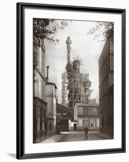 Statue of Liberty in Paris, c.1886-null-Framed Art Print