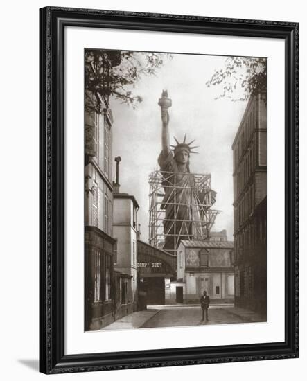 Statue of Liberty in Paris, c.1886-null-Framed Art Print