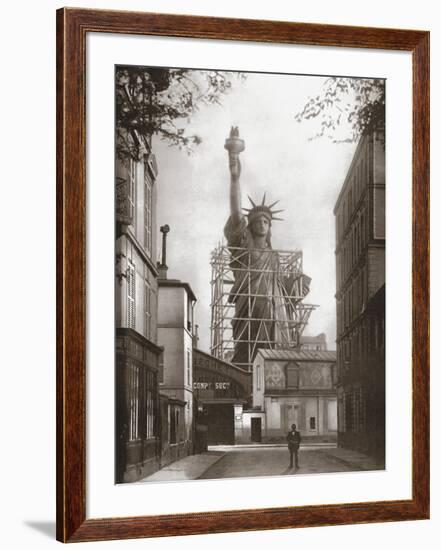 Statue of Liberty in Paris, c.1886-null-Framed Art Print