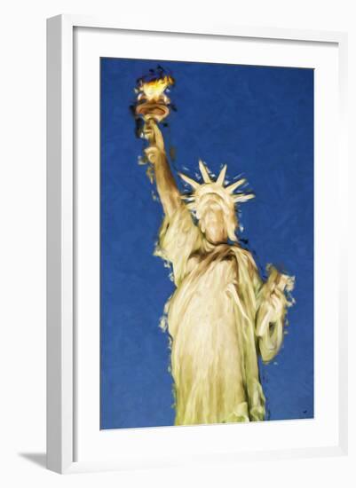 Statue of Liberty - In the Style of Oil Painting-Philippe Hugonnard-Framed Giclee Print