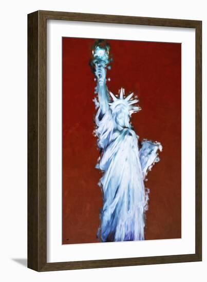 Statue of Liberty IX - In the Style of Oil Painting-Philippe Hugonnard-Framed Giclee Print