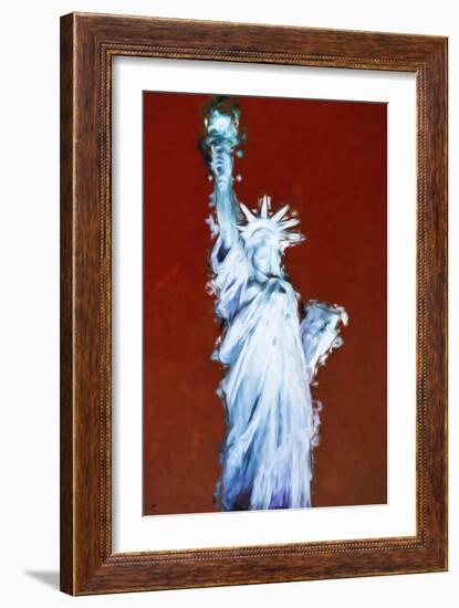 Statue of Liberty IX - In the Style of Oil Painting-Philippe Hugonnard-Framed Giclee Print