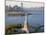 Statue of Liberty (Jersey City, Hudson River, Ellis Island and Manhattan Behind), New York, USA-Peter Adams-Mounted Photographic Print