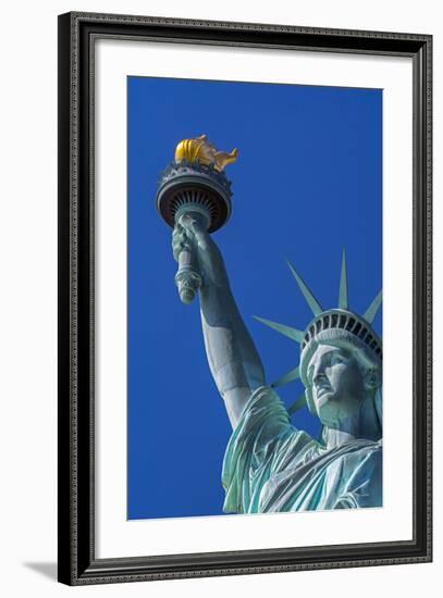 Statue of Liberty, Liberty Island, Manhattan, New York, United States of America, North America-Alan Copson-Framed Photographic Print