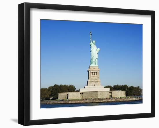 Statue of Liberty, Liberty Island, New York City, New York, United States of America, North America-Amanda Hall-Framed Photographic Print