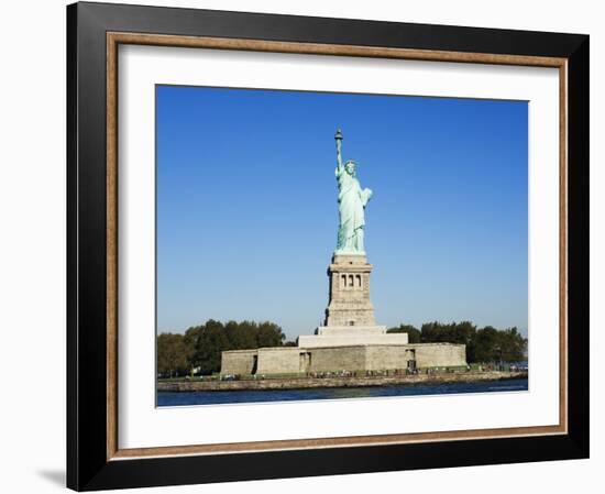 Statue of Liberty, Liberty Island, New York City, New York, United States of America, North America-Amanda Hall-Framed Photographic Print