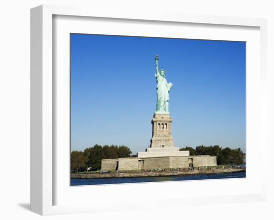 Statue of Liberty, Liberty Island, New York City, New York, United States of America, North America-Amanda Hall-Framed Photographic Print