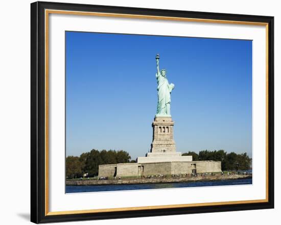 Statue of Liberty, Liberty Island, New York City, New York, United States of America, North America-Amanda Hall-Framed Photographic Print