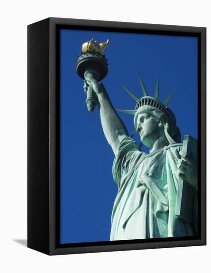 Statue of Liberty, Liberty Island, New York City, New York, USA-Amanda Hall-Framed Premier Image Canvas