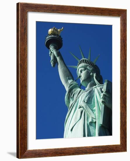 Statue of Liberty, Liberty Island, New York City, New York, USA-Amanda Hall-Framed Photographic Print